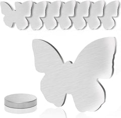 8er Set Tischdeckenbeschwerer Edelstahl Magnet Schmetterling Heavy
