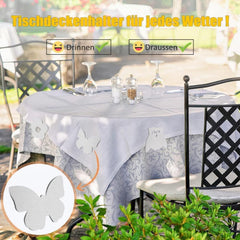 8er Set Tischdeckenbeschwerer Edelstahl Magnet Schmetterling Heavy