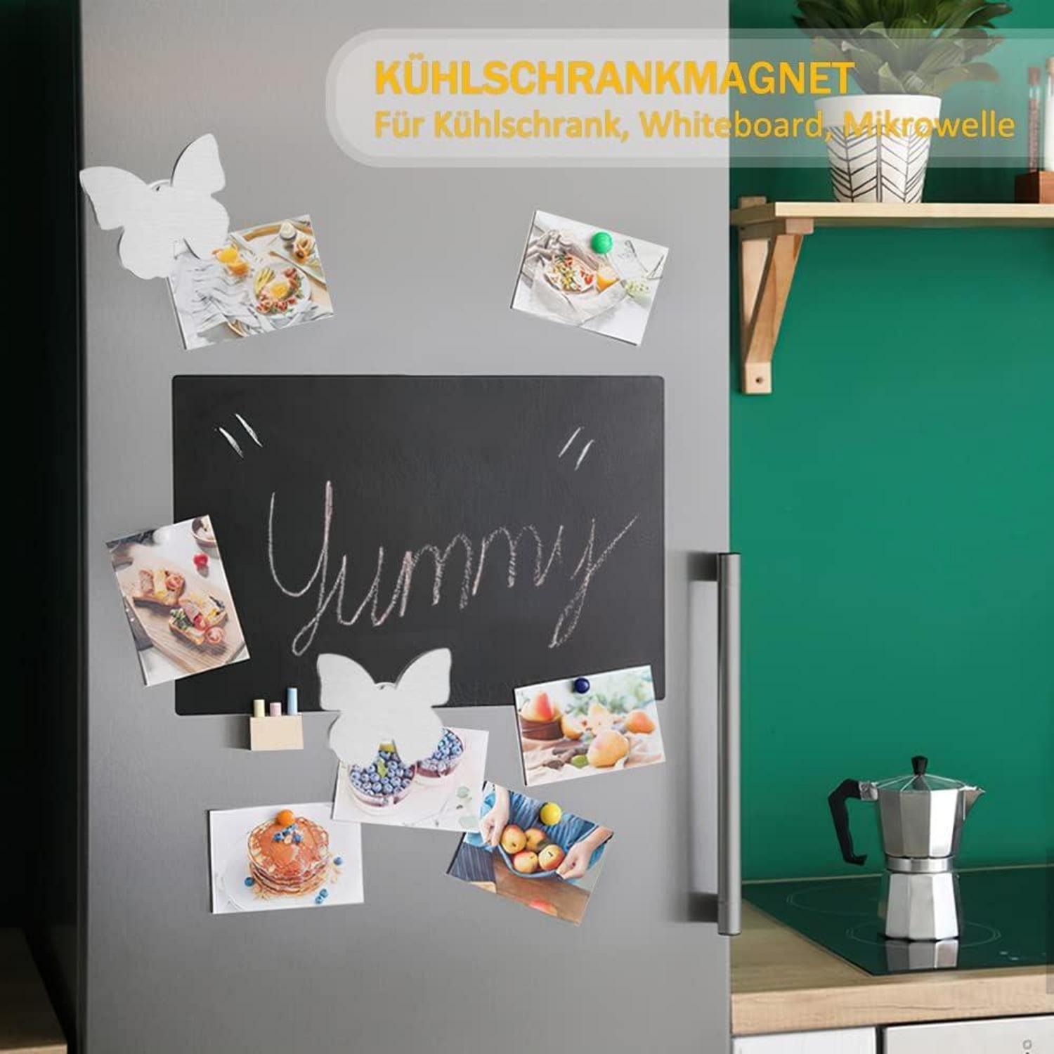 8er Set Tischdeckenbeschwerer Edelstahl Magnet Schmetterling 53g