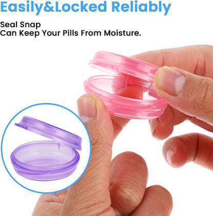 Kleine Pillendose Mini-Pillen-Organizer Reisebox 5er Set