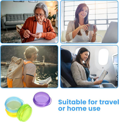 Mini-Pillendose 5er Pack Pillen-Organizer Vitamin-Halter Reise (5