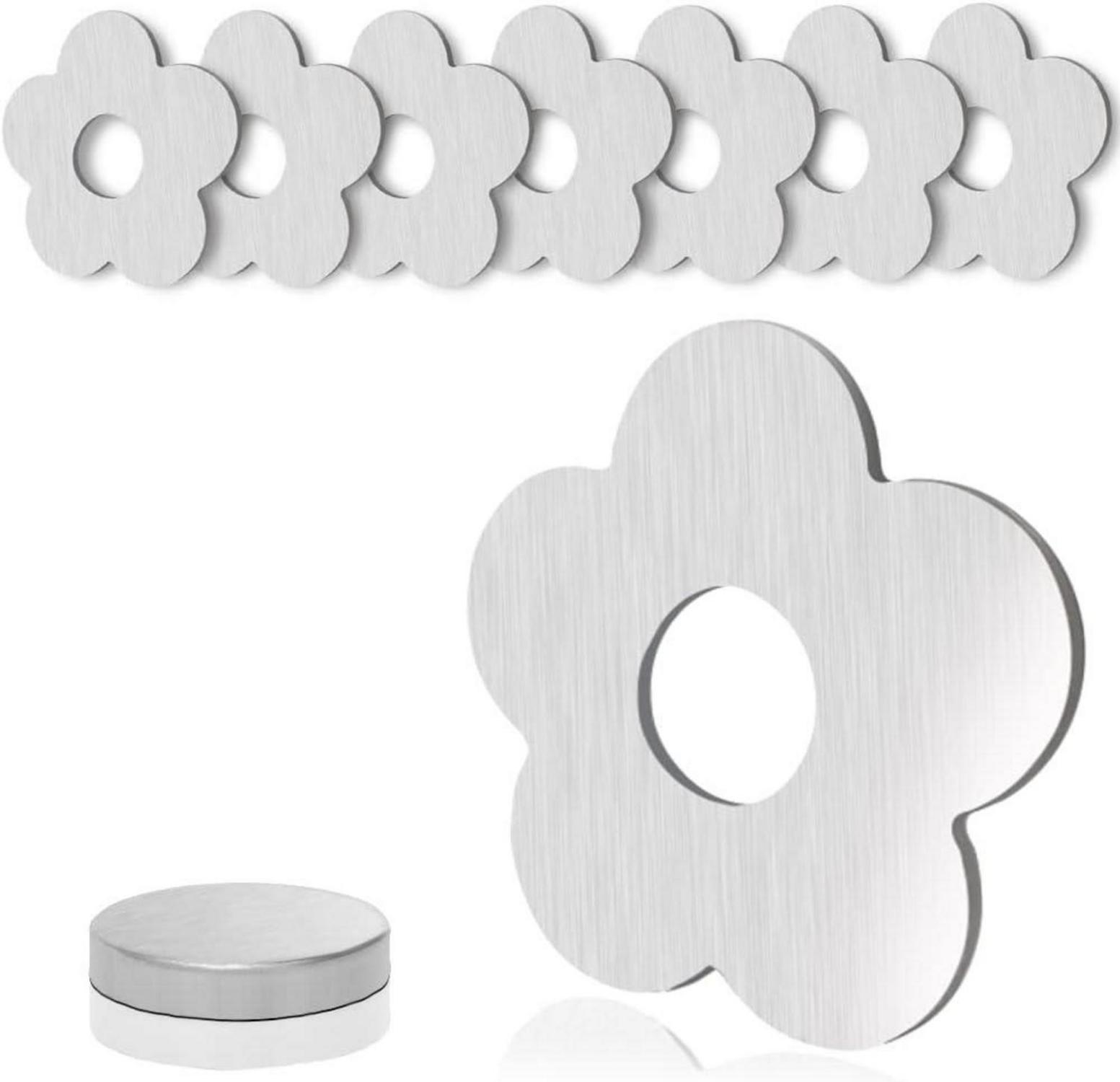 Magnetische Tischdeckenbeschwerer, 8er Set, Edelstahl Blume, Extra