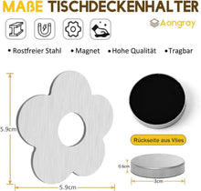 8er Set Magnetische Tischdeckenbeschwerer Blume Edelstahl