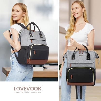 Rucksack Damen Laptop 15.6 Zoll Schulrucksack Mädchen Wasserdicht