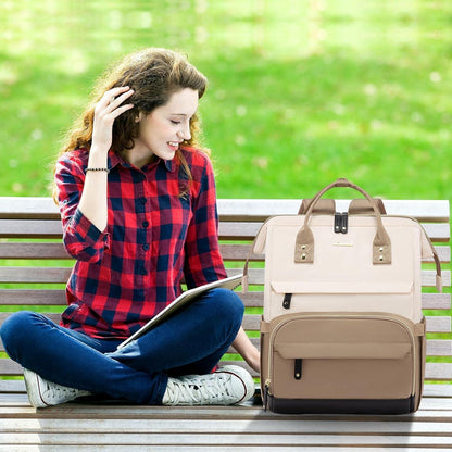 Damen Rucksack 15.6 Zoll Laptop Schulrucksack Wasserdicht