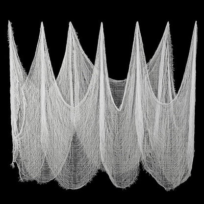 Gruseliges Halloween Deko Tuch Baumwolle Musselin Horror Stoff 215 x