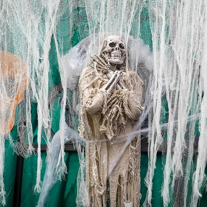 215x500 cm Gruseliges Tuch Halloween Deko Horror Baumwolle