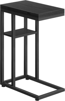 Modernes Klapp-Sofatisch mit Lagerregal, Schwarz