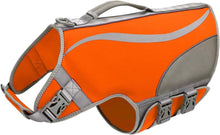 Schwimmweste für Hunde Neopren Rettungsweste Klettverschluss Orange
