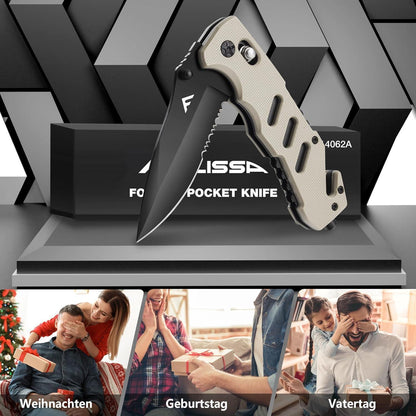 Taschenmesser Klappmesser Einhandmesser mit Glasbrecher