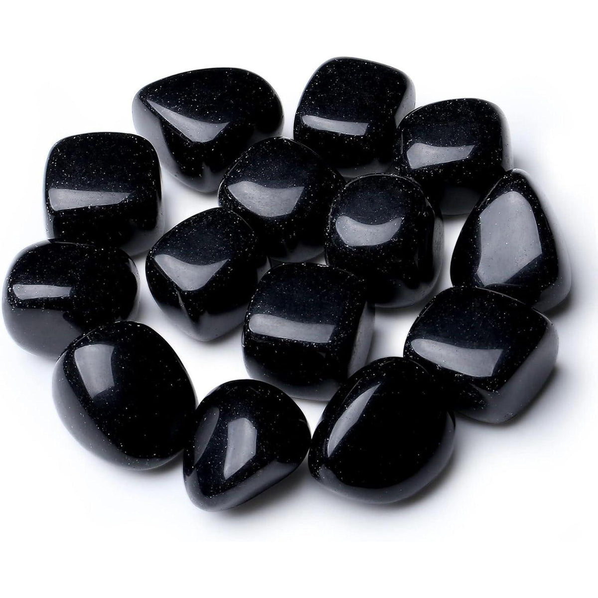 XIANNVXI Obsidian Trommelsteine 100g - Natürliche Heilkristalle