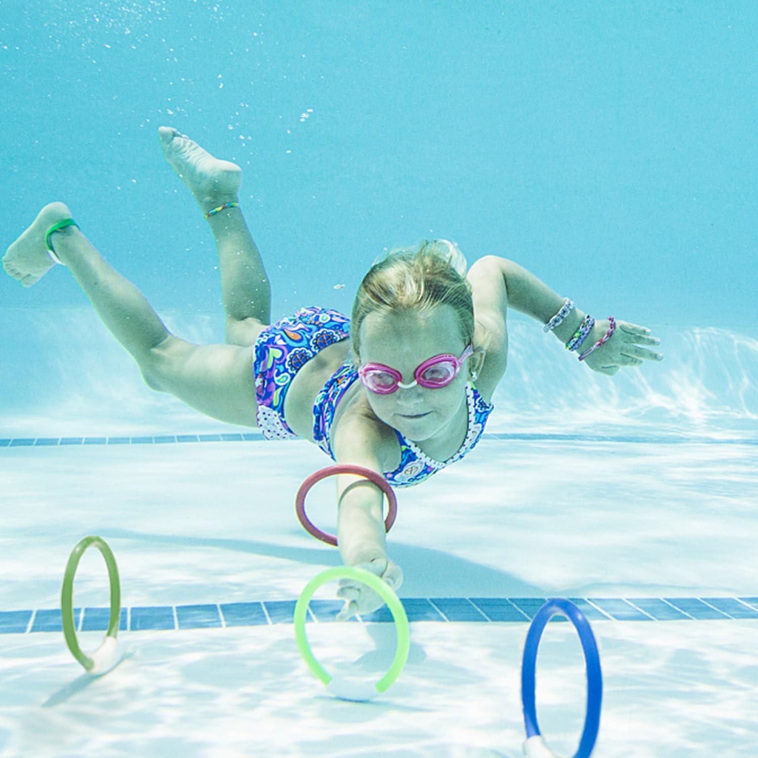 8-teiliges Tauchspielzeug für Kinder Unterwasser Tauchringe