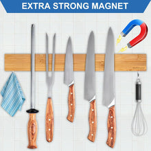Magnetleiste Messerhalter aus Bambus extra starkem Magnet
