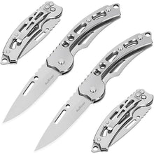 Günstiges Taschenmesser 4 stk Klein Klappmesser Mini Silber