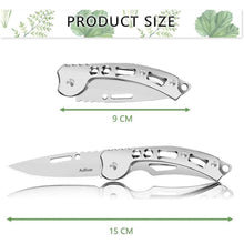 Günstiges Taschenmesser 4 stk Klein Klappmesser Mini Silber