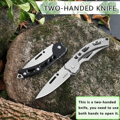 Günstiges Taschenmesser 4 stk Klein Klappmesser Mini Silber