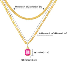 Goldene Geschichtete Ketten Halskette mit