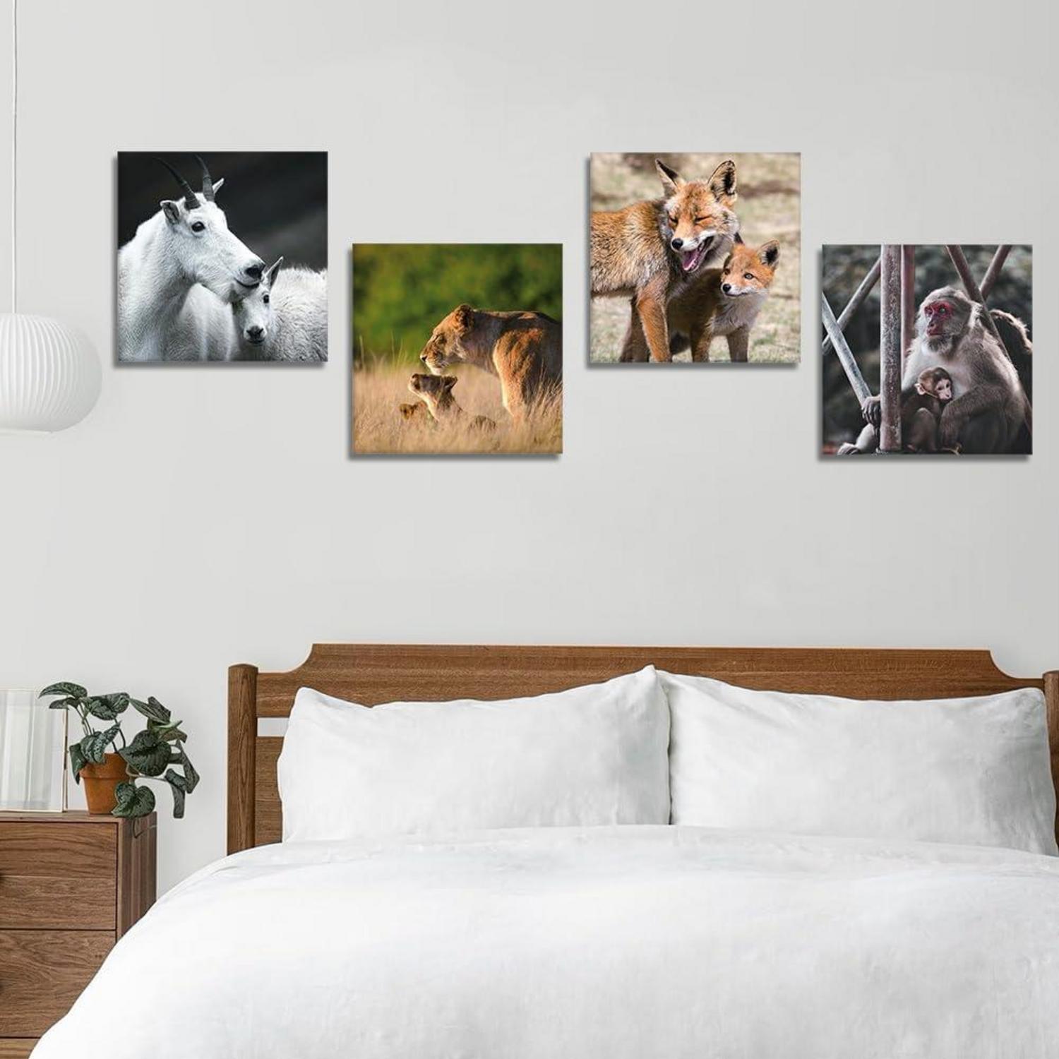 Leinwandbilder Tiere Afrikanischen Savanne Modernes Wandbild 30x30 cm