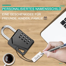 ZHEGE 4 Stelliges Vorhängeschloss Zahlenschloss für