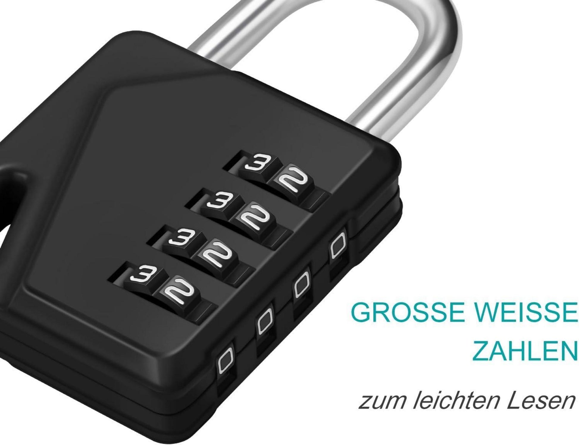 Zahlenschloss Vorhängeschloss für Fitnessstudio Schule Spind
