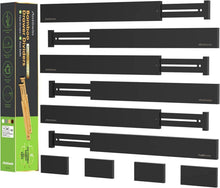 Verstellbare Bambus Schubladentrenner 10er Set Organizer