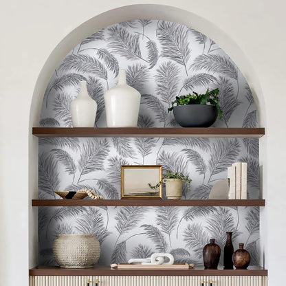 Selbstklebende Tapete Grau 39×300cm Blatt Vinyl Wandverkleidung Möbelfolie