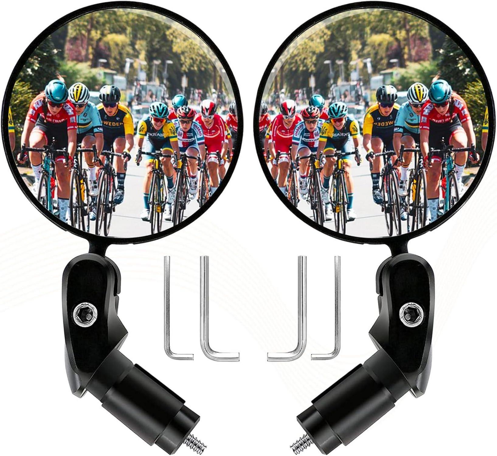 Fahrradspiegel Klappbar 360° Drehbar Universal Weitwinkel für Fahrrad