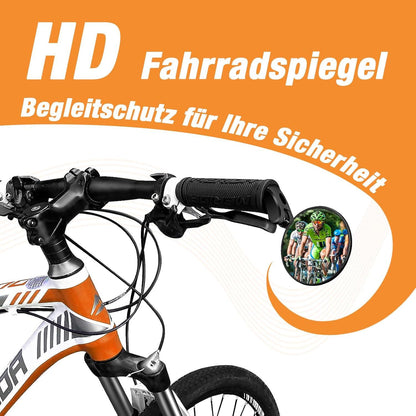 Fahrradspiegel Klappbar 360° Drehbar Universal Weitwinkel für Fahrrad