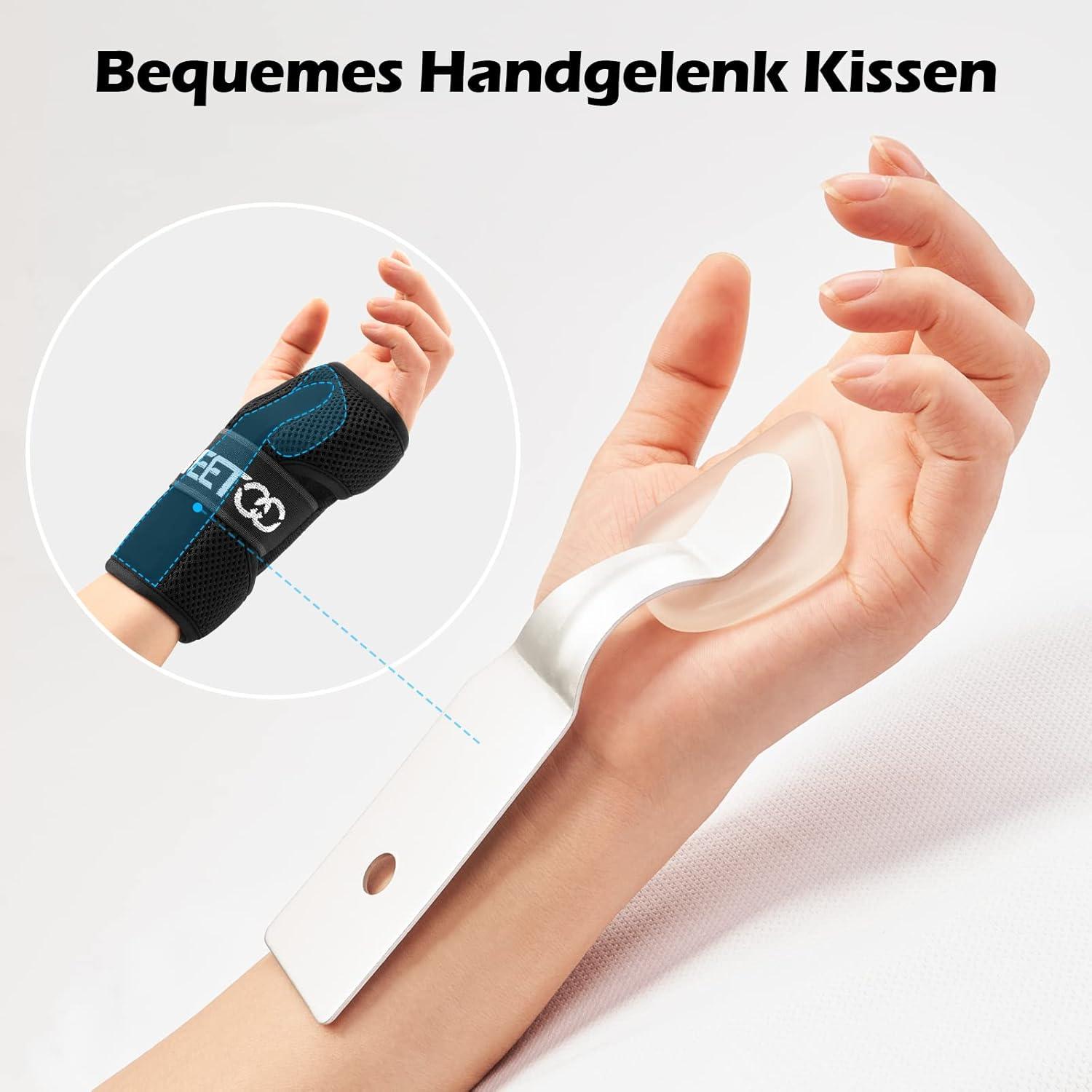 Handgelenkstütze mit Metallschiene für Karpaltunnelsyndrom und Tendinitis