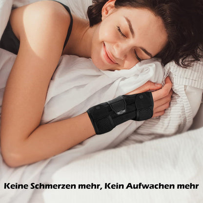 Handgelenkstütze mit Metallschiene Karpaltunnelsyndrom Schwarz S/M