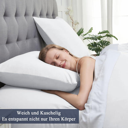 Vielit Kissenbezug 80x80 Weiß 2er Set Mikrofaser Pillowcase