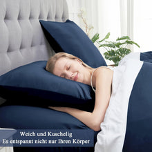 Mikrofaser Kissenbezug 80x80 Dunkelblau 2er Set