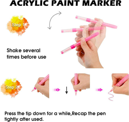 Acrylstifte feine Spitze wasserfest DIY Crafts 36 Farben