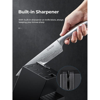 Premium Messerblock 15 TLG Selbstschärfender Messerblock Set