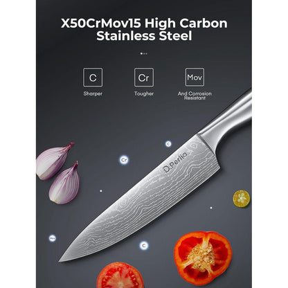 Premium Messerblock 15 TLG Selbstschärfender Messerblock Set