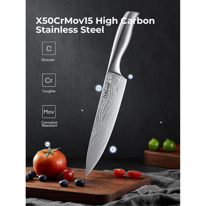 Premium Messerblock 15 TLG Selbstschärfender Messerblock Set