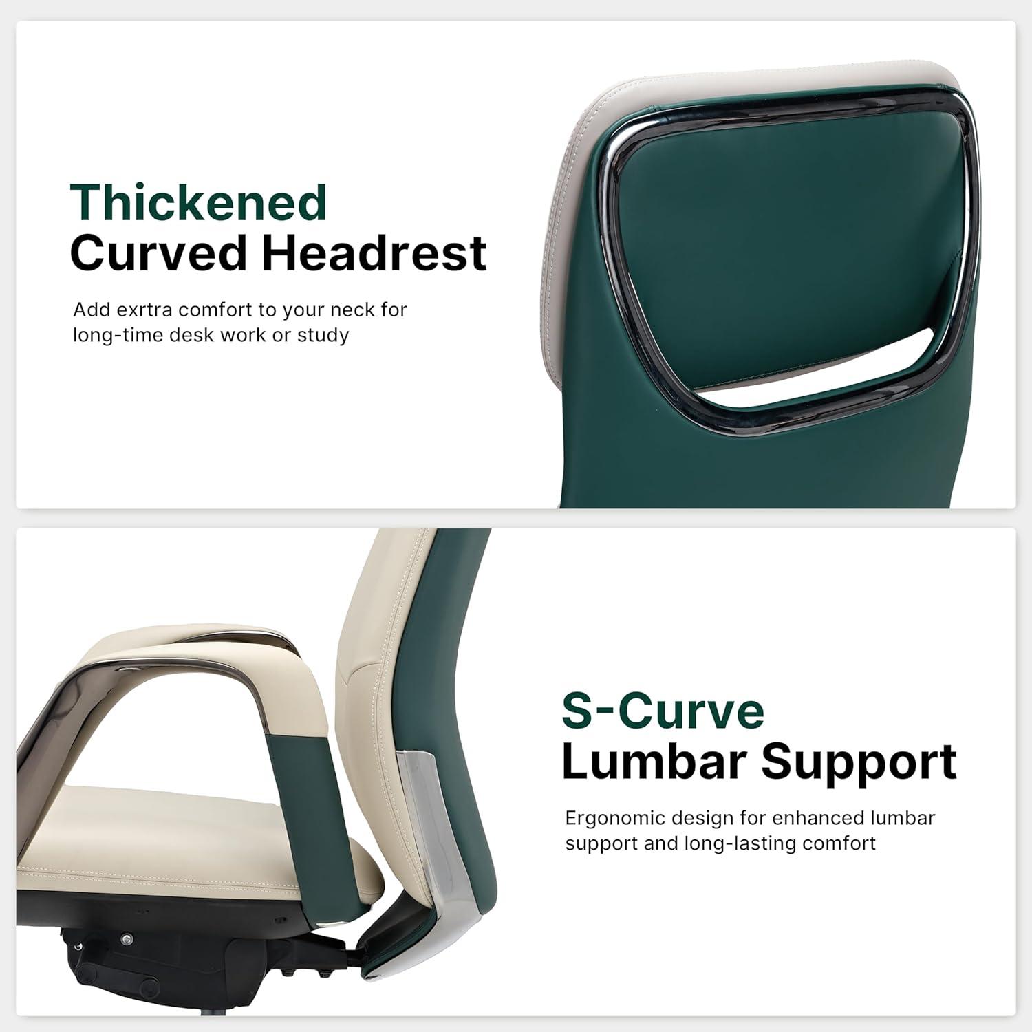 Ergonomischer Chefsessel Nappaleder Lift Business Bürostuhl