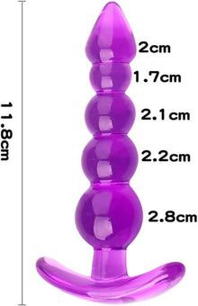 Analplug Silikon Buttplug Anal Kette 5 Kugeln Sex Spielzeug