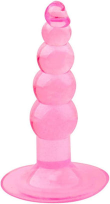 Silikon Analplug Anal Beads Buttplug Kette mit 5 Kugeln - Rosa