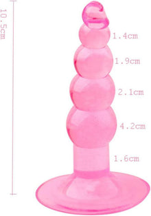 Anal Beads Silikon Buttplug Anal Kette 5 Kugeln Saugnapf