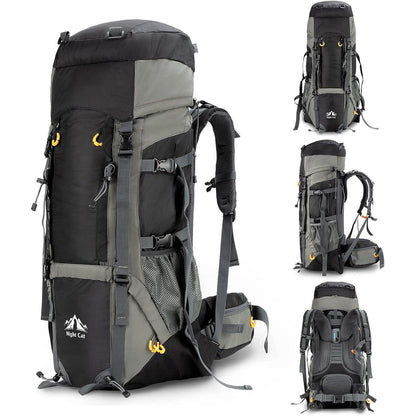 Night Cat Wanderrucksack 70L wasserdicht Herren Damen