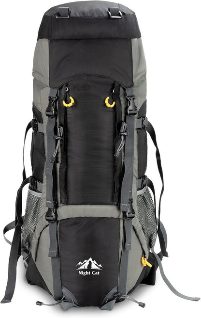 Wanderrucksack 70L 90L Trekking Reiserucksack Schwarz - wasserfest