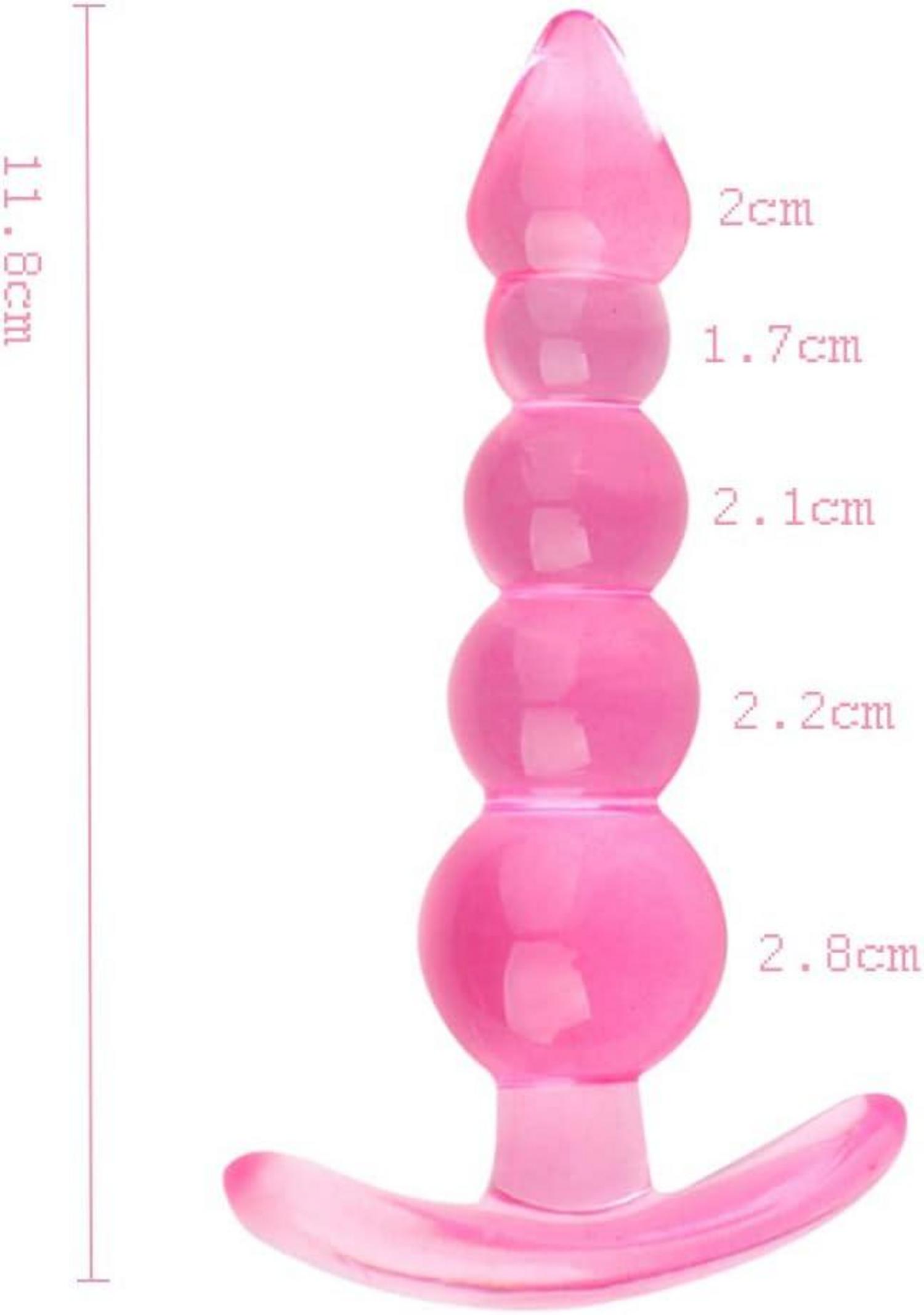 Silikon Anal Beads Analplug Buttplug Kette mit 5 Kugeln, Sex