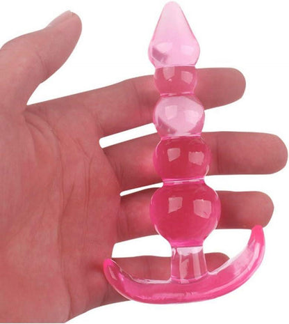 Silikon Anal Beads Analplug Q-Bombe Buttplug Kette 5 Kugeln