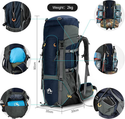 Night Cat Wanderrucksack 70L wasserfest herren atmungsaktiv Camping Trekking