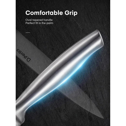 Premium Messerblock mit Messer Steakmesser Set 9-teiliges