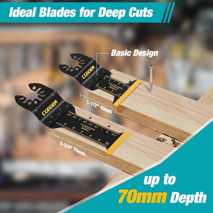 CGBOOM Oszillierende Multitool Sägeblätter 5tlg Titanium Set