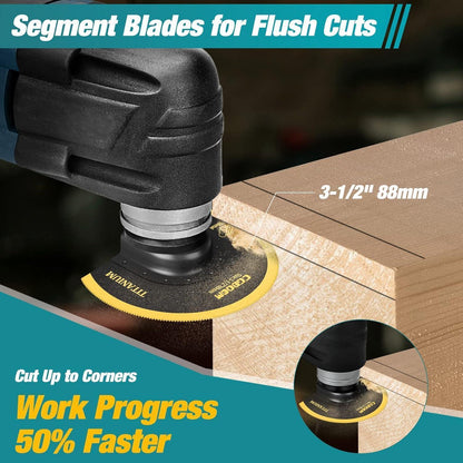 CGBOOM Oszillierende Multitool Sägeblätter 5tlg Titanium Set