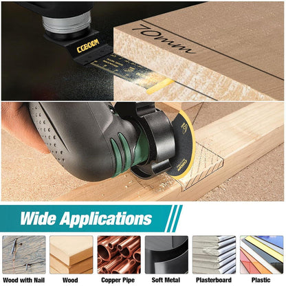 CGBOOM Oszillierende Multitool Sägeblätter 5tlg Titanium Set