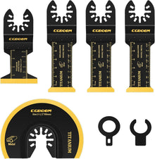 Oszillierende Multitool Sägeblätter Titanium 5tlg Tauchschneiden